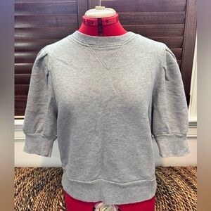 Frame Denim Heather Gray Knit Top